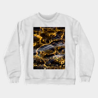 Black and yellow Marble pattern Design Crewneck Sweatshirt